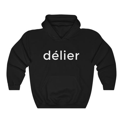 Black Délier Heavy Blend™ Hooded Sweatshirt for Women