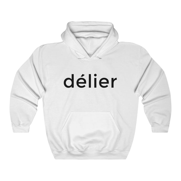 White Délier Heavy Blend™ Hooded Sweatshirt for Women